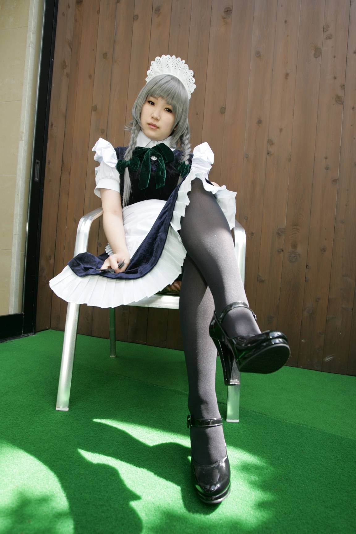 黑丝游戏美女　[Cosplay]Izayoi-Sakuya 日本超级诱惑美女图片写真